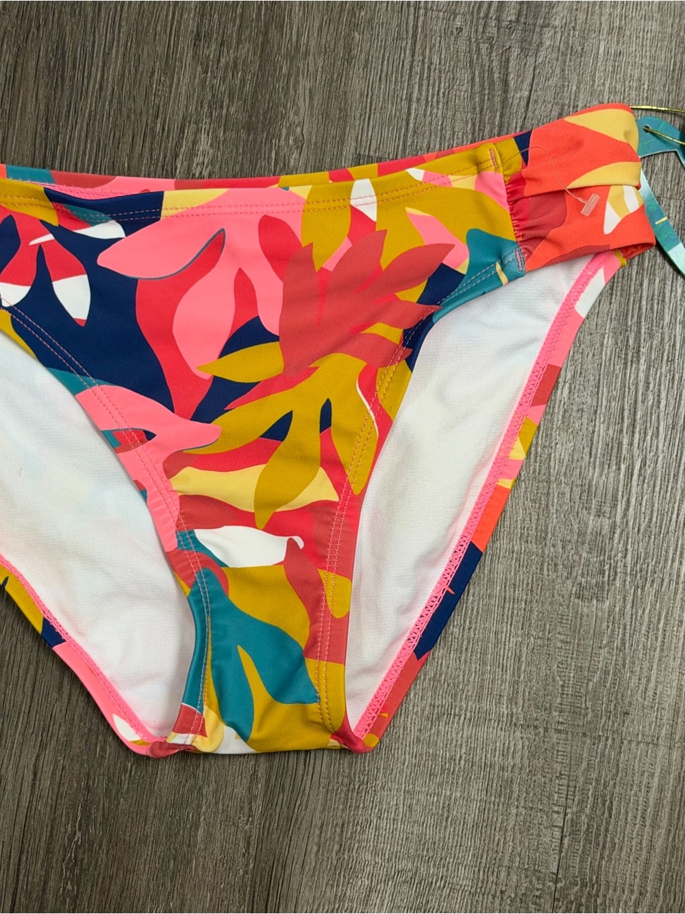 Women’s Tropical Print Bikini Bottom - Pink Multi